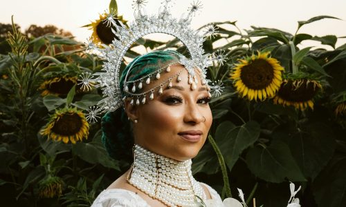 Bridal portrait taken at Dorothy Dorothea Dix Park by Greensboro North Carolina Wedding Photographer.